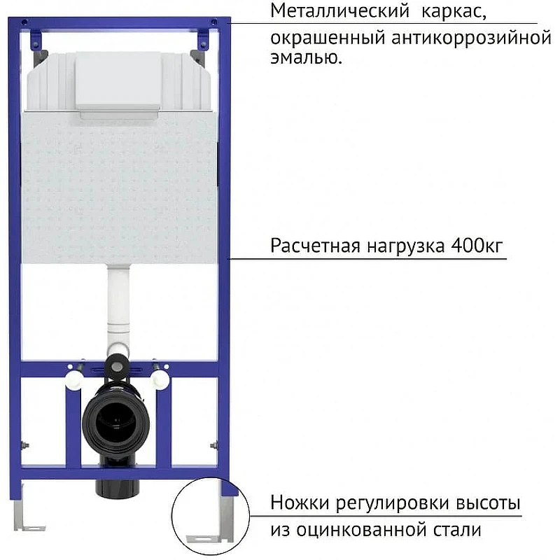 Комплект унитаза AQUAme AQM2002 с инсталляцией Berges Novum L5 040215 с сиденьем Микролифт и Черной матовой клавишей смыва фаянс подвесной