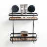 Полка корзина Fixsen Magic Wood FX-930B-2 Черная матовая Дерево