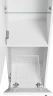 Шкаф пенал Misty Модерн 35 L П-Мод05035-011Л с бельевой корзиной Белый матовый