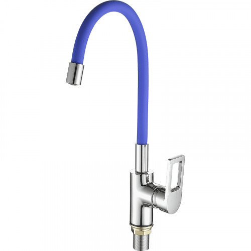 Смеситель для кухни Fashun A4253+B01 цвет Хром Синий