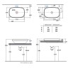 Раковина-чаша Globo Genesis 60 GE042.BI*0 Белая фарфор накладная, встраиваемая