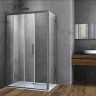 Душевой уголок Vincea Soft 150x90 VSR-3SO9015CLGM профиль Вороненая сталь стекло прозрачное