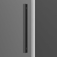 Душевой уголок Vincea Soft 150x90 VSR-3SO9015CLGM профиль Вороненая сталь стекло прозрачное