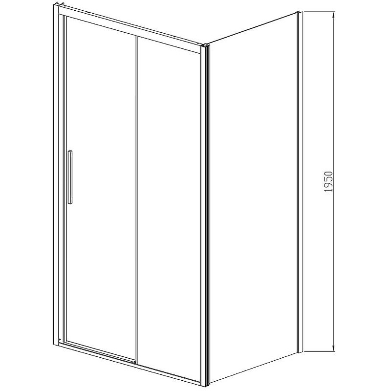 Душевой уголок Vincea Soft 150x90 VSR-3SO9015CLGM профиль Вороненая сталь стекло прозрачное