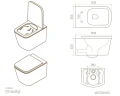 Унитаз Knotlor Gravity WC50WG подвесной цвет Белый с сиденьем Микролифт