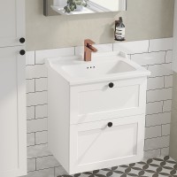 Тумба с раковиной Vitra Root Classic 60 68848 подвесная Белая матовая МДФ / ЛДСП
