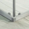 Душевой уголок Maybah Glass MGY-1327-5 900x900x1950 раздвижной профиль Хром матовый стекло сатиновое