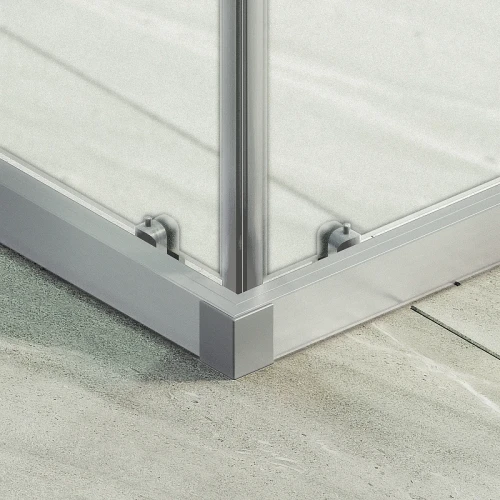 Душевой уголок Maybah Glass MGY-1327-5 900x900x1950 раздвижной профиль Хром матовый стекло сатиновое