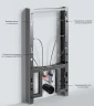 Инсталляция WasserKRAFT Naab 86BDT.050.WH для биде Белая нержавеющая сталь, алюминий