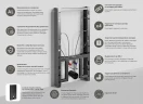 Инсталляция WasserKRAFT Naab 86BDT.050.WH для биде Белая нержавеющая сталь, алюминий