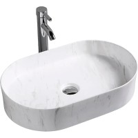 Раковина-чаша Ceruttispa 50 CR0055B MMW1 СТ9540 Белый матовый мрамор фарфор накладная