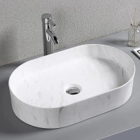 Раковина-чаша Ceruttispa 50 CR0055B MMW1 СТ9540 Белый матовый мрамор фарфор накладная