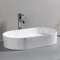 Раковина-чаша Ceruttispa 50 CR0055B MMW1 СТ9540 Белый матовый мрамор фарфор накладная