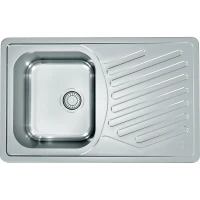 Кухонная мойка Alveus Elegant 30 SAT 90 FI 810x510 1126348 Сатинированная сталь нержавеющая сталь встраиваемый