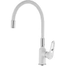 Смеситель для кухни Savol S-600606AW цвет Белый Хром