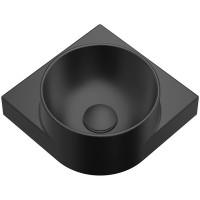 Раковина Ravak Yard 28 C XJX0D228000 угловая Черная матовая фаянс подвесная