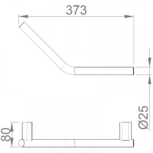 Поручень Nofer Santorini 16332.B Хром