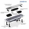 Душевой лоток PlastBrno DESIGN 2 91 SZH8850 с решеткой цвет Матовое золото