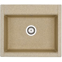 Кухонная мойка Aquaton Делия 60 1A715232LD220 Песочный искусственный камень (литьевой мрамор) встраиваемый