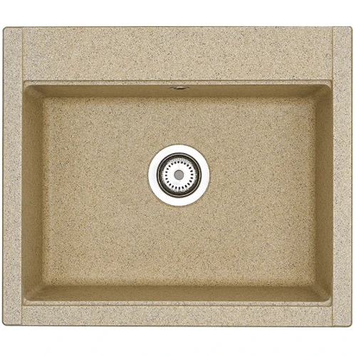Кухонная мойка Aquaton Делия 60 1A715232LD220 Песочный искусственный камень (литьевой мрамор) встраиваемый