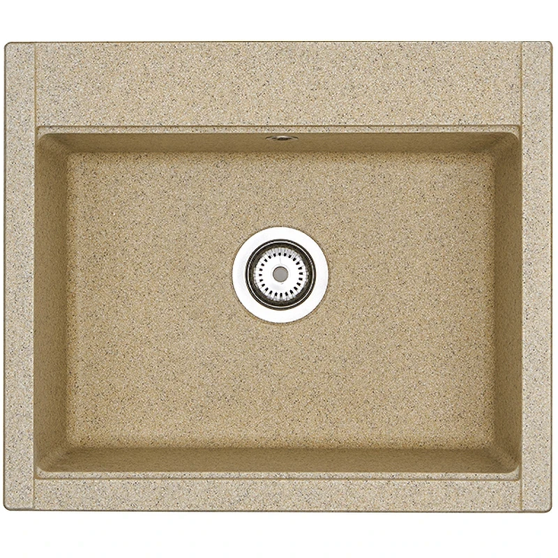Кухонная мойка Aquaton Делия 60 1A715232LD220 Песочный искусственный камень (литьевой мрамор) встраиваемый