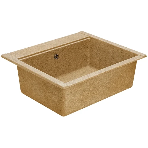 Кухонная мойка Aquaton Делия 60 1A715232LD220 Песочный искусственный камень (литьевой мрамор) встраиваемый