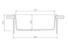 Кухонная мойка Aquaton Делия 60 1A715232LD220 Песочный искусственный камень (литьевой мрамор) встраиваемый