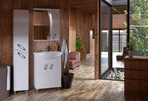 Тумба под раковину Corozo Наина 60 SD-00000320 Белая МДФ / ЛДСП