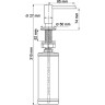 Дозатор для жидкого мыла WasserKRAFT K-1699 Черный матовый
