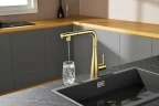 Смеситель для кухни AQUAme Cucina AQM9902BG цвет Шлифованное золото