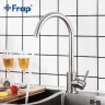 Кухонная мойка Ulgran Quartz Underground 400-02 Лен со смесителем Frap F40899 Нержавеющая сталь