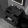 Комплект мебели для ванной AM.PM Gem 75 BK90GN подвесной Черный матовый со смесителем для раковины и аксессуарами МДФ / ЛДСП