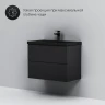 Комплект мебели для ванной AM.PM Gem 75 BK90GN подвесной Черный матовый со смесителем для раковины и аксессуарами МДФ / ЛДСП