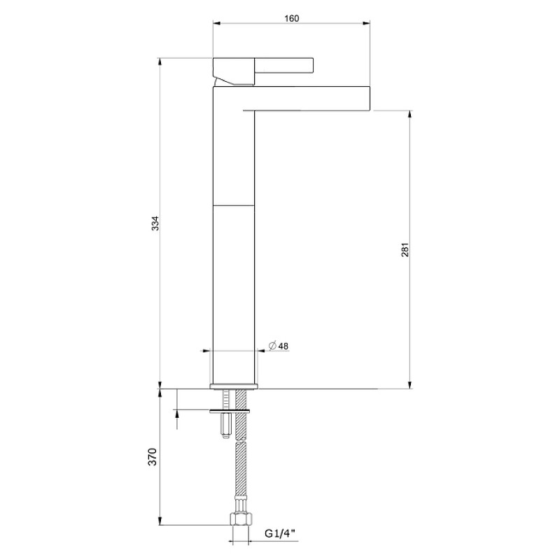 Смеситель для раковины Webert DoReMi DR830402015 Хром