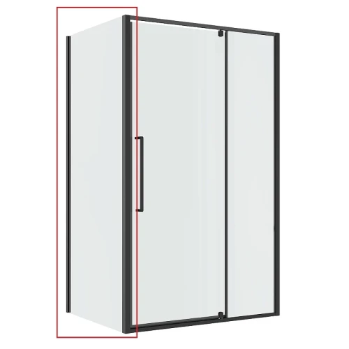 Душевая стенка Niagara Nova 90 NG-A90GR-34 профиль цвет Графит матовый стекло прозрачное