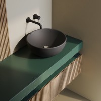 Раковина-чаша Berges Mascon 45 181022 Антрацит матовый фарфор накладная