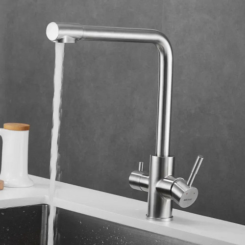 Смеситель для кухни Shevanik S868B цвет Сатин