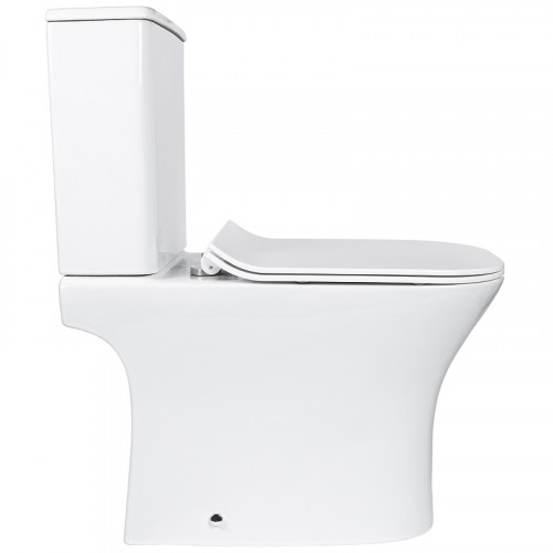 Унитаз компакт Bond Cube F07-00 с бачком и сиденьем Микролифт фарфор напольный