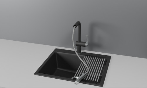 Смеситель для кухни Granula 8169 цвет Шварц