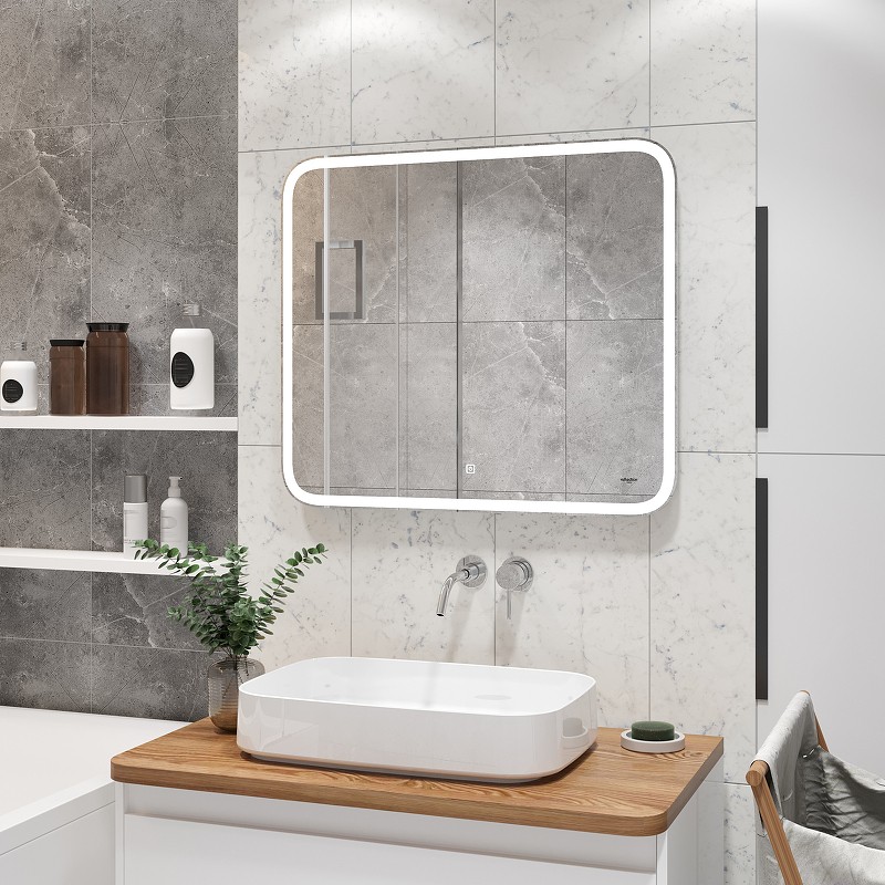 Зеркало Reflection Magic 800x700 RF5939CD с подсветкой с сенсорным выключателем и диммером стекло