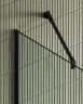 Душевая перегородка Maybah Glass MGD-701-6у 690x1950 в узком профиле Черный стекло прозрачное