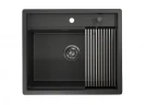 Кухонная мойка Granula Kitchen Space 60 6051 цвет Черный матовый