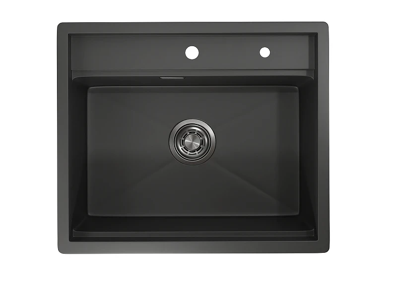 Кухонная мойка Granula Kitchen Space 60 6051 цвет Черный матовый