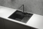Кухонная мойка Granula Kitchen Space 60 6051 цвет Черный матовый