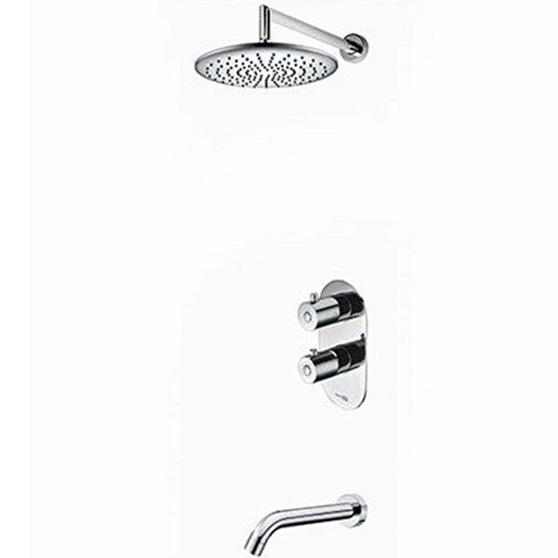 Душевая система WasserKRAFT Berkel A15030 Thermo с термостатом Хром латунь встраиваемый