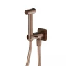 Гигиенический душ с запорным вентилем Newform X-Steel 316 69644X.59.067 цвет Copper Bronze