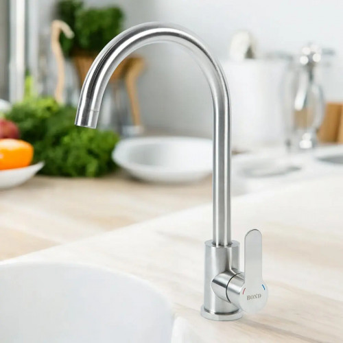 Смеситель для кухни Bond Smart B61-0200 цвет Нержавеющая сталь