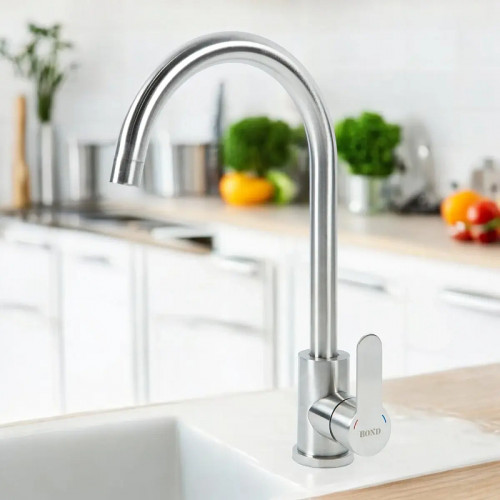 Смеситель для кухни Bond Smart B61-0200 цвет Нержавеющая сталь