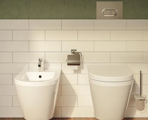 Инсталляция Vitra 700-1873 для унитаза с клавишей смыва Хром глянцевый нержавеющая сталь