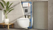 Инсталляция Vitra 700-1873 для унитаза с клавишей смыва Хром глянцевый нержавеющая сталь
